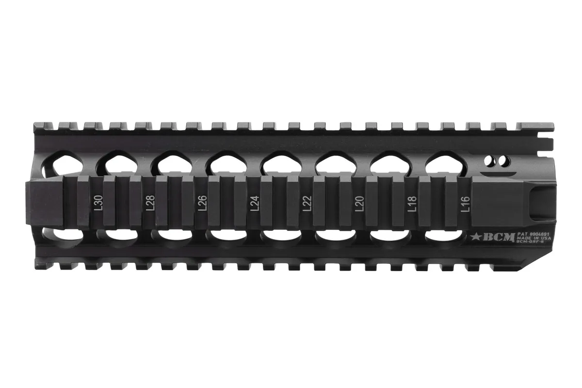 Bravo Company BCMGUNFIGHTER Picatinny 8" Quad Rail Fits AR Rifles, Black - BCM-QRF-8-556-BLK - Handguard for AR-15 - view 2