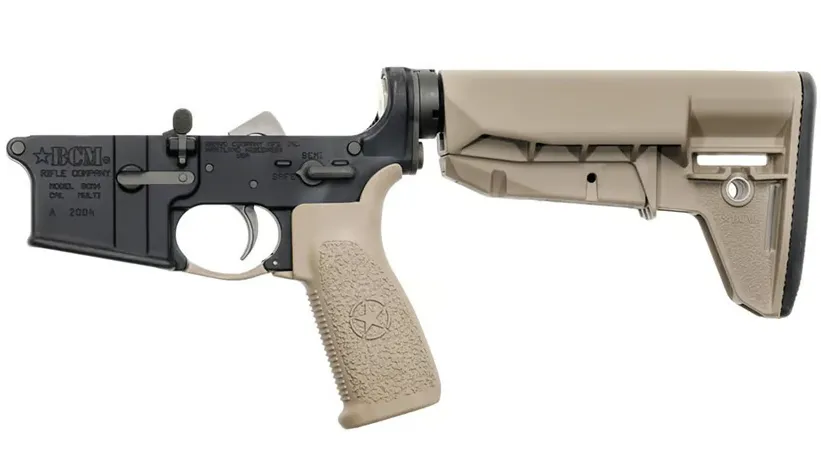 Bravo Company BCM AR-15 Complete Lower - MK2RMS-M1T0 & MOD-2-SOPMOD, FDE - Lower Receiver for AR-15, vista 1