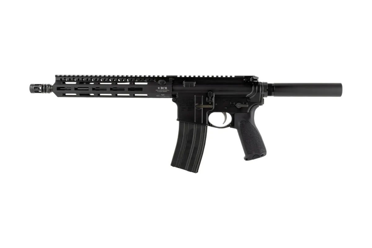 Bravo Company Recce 11 MCMR ELW 11.5" 5.56 NATO 30Rd Semi-Auto Pistol - Black - Complete Rifle, vista 1