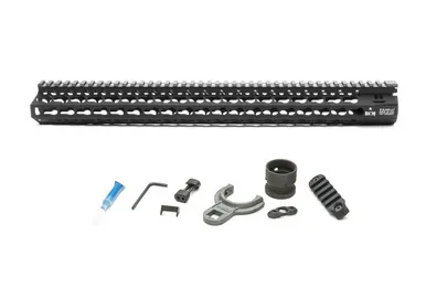 Bravo Company KMR Alpha Keymod 17" Rail Fits 5.56 AR Rifles, Black - BCM-KMR-A17-556-BLK - Handguard for AR-15 - view 1