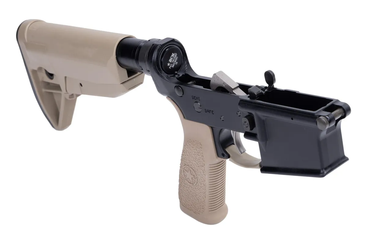 Bravo Company Lower Receivers W/ Mk 2 Rms & Mod-0 Stock - Lower W/Mk2rms -M1t0 & Stock Mod-0 Fde - Lower Receiver for AR-15 - view 2
