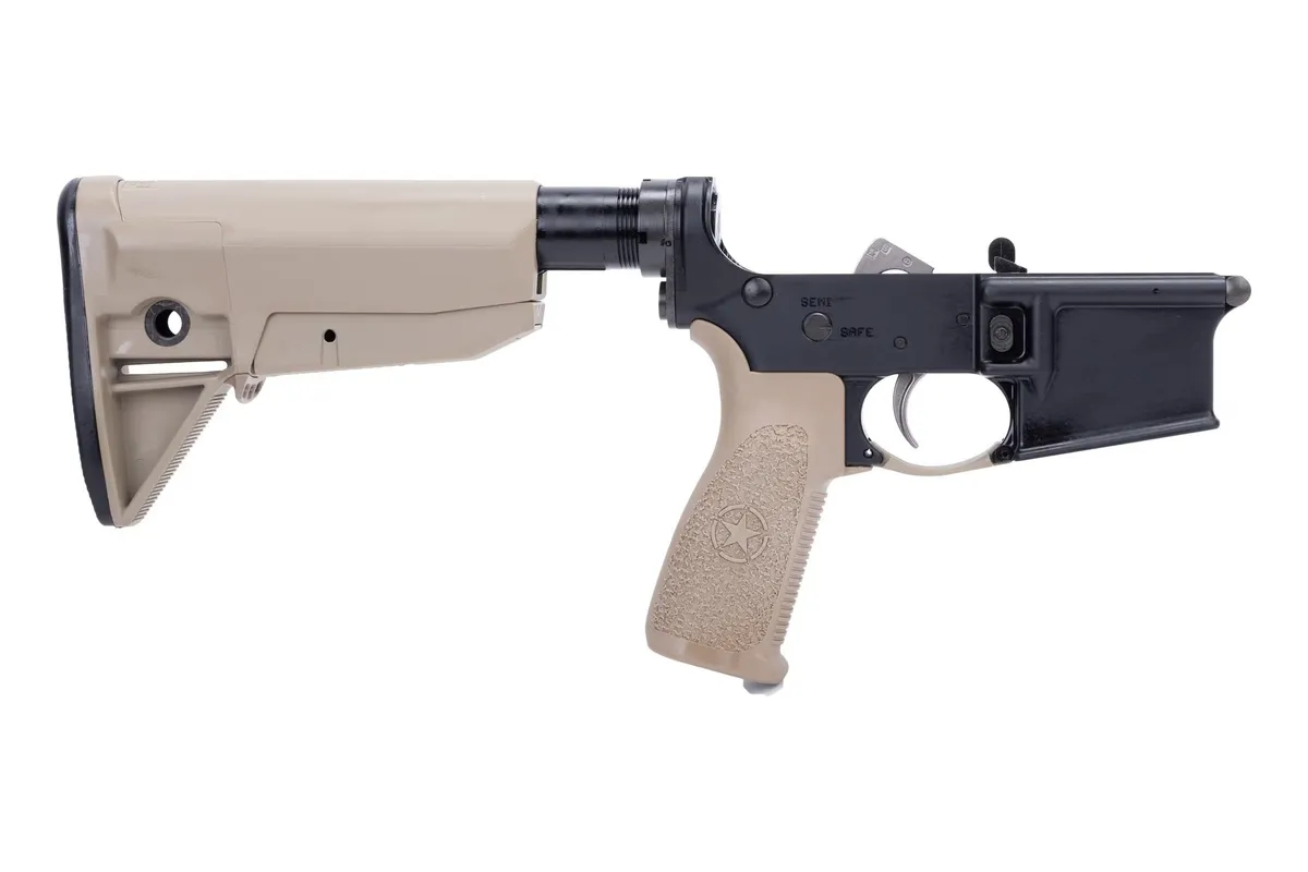 Bravo Company Lower Receivers W/ Mk 2 Rms & Mod-0 Stock - Lower W/Mk2rms -M1t0 & Stock Mod-0 Fde - Lower Receiver for AR-15, vista 1