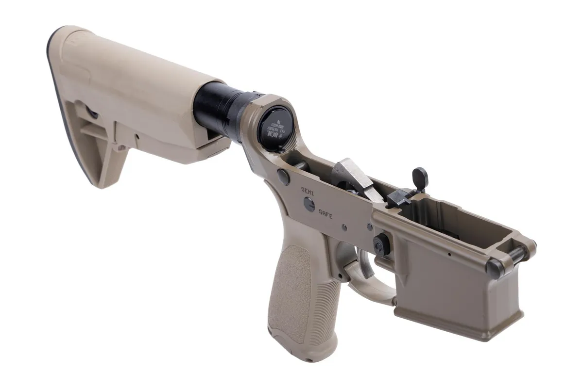 Bravo Company Manufacturing Complete AR-15 MK2 Lower Receiver with Mod 0 Stock - FDE - Primary Arms Exclusive - Lower Receiver for AR-15 - view 2