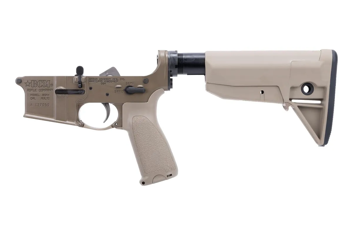 Bravo Company Manufacturing Complete AR-15 MK2 Lower Receiver with Mod 0 Stock - FDE - Primary Arms Exclusive - Lower Receiver for AR-15 - view 3