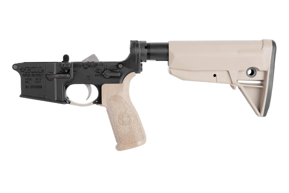 Bravo Company Manufacturing Complete Ar-15 Lower Receiver Assembly - Fde Furniture - Lower Receiver for AR-15, vista 3