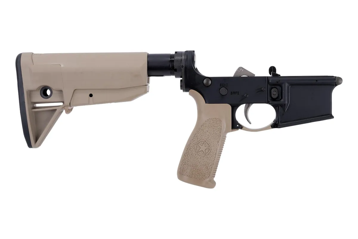 Bravo Company Manufacturing Complete Ar-15 Lower Receiver Assembly - Fde Furniture - Lower Receiver for AR-15 - view 1