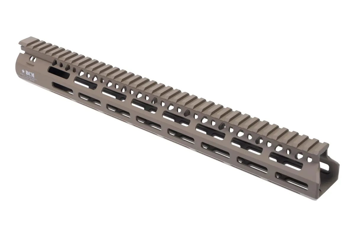Bravo Company Manufacturing MCMR Modular Rail AR-15 Handguard - FDE - 15" - Handguard for AR-15 - view 1