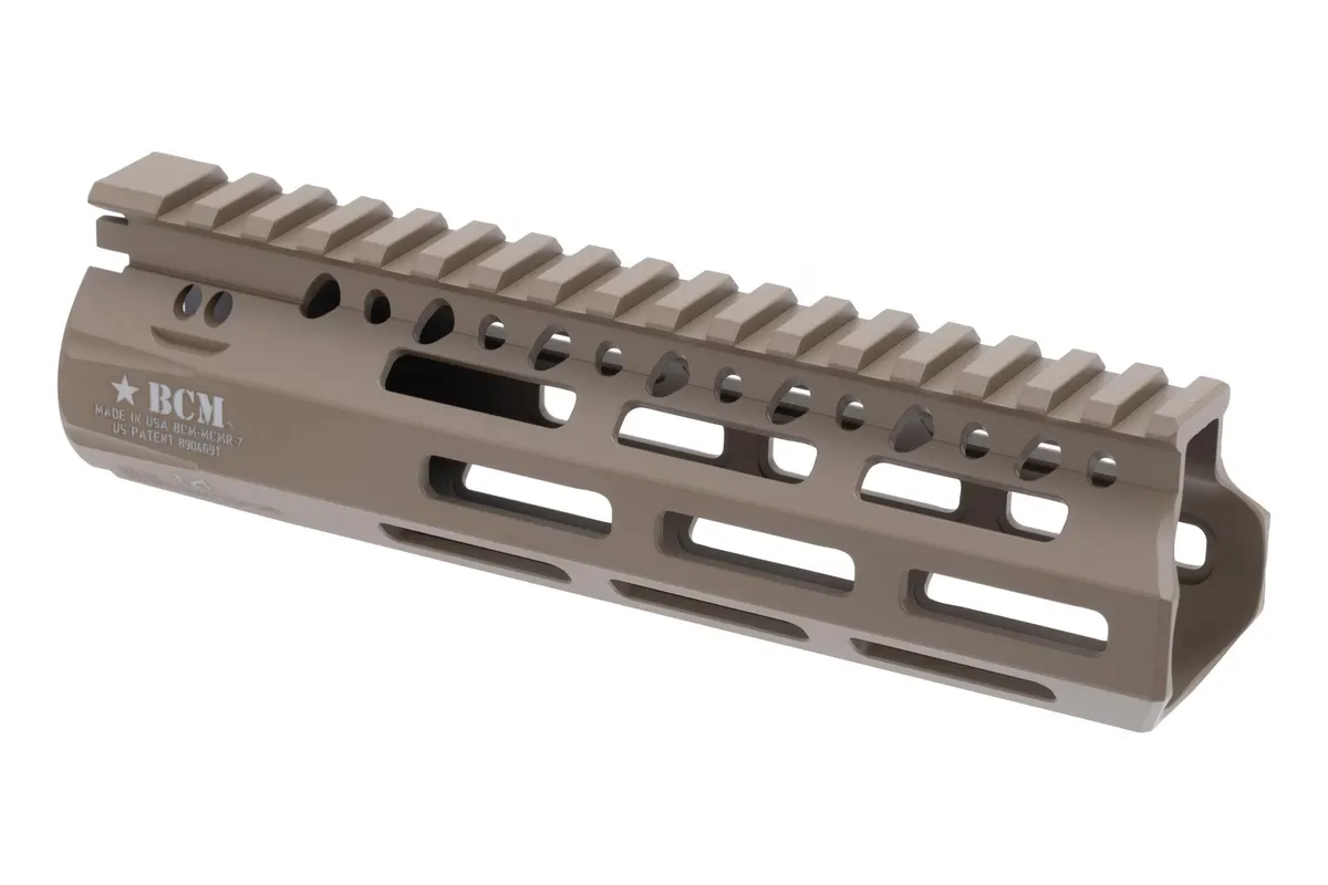 Bravo Company Manufacturing MCMR Modular Rail AR-15 Handguard - FDE - 7" - Handguard for AR-15 - view 1