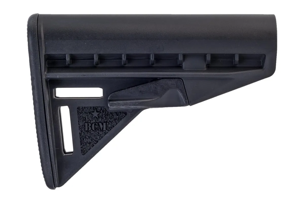 Bravo Company Manufacturing Stock - Mod 3 - Black - Stock & Brace for AR-15, vista 1