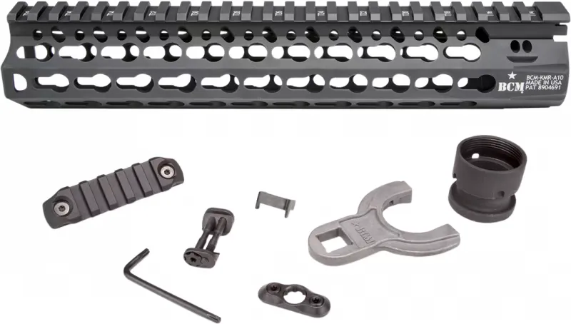 Bravo Company Mfg KeyMod 10" Float Handguard, Black - KMRA10556BK - Handguard for AR-15 - view 1