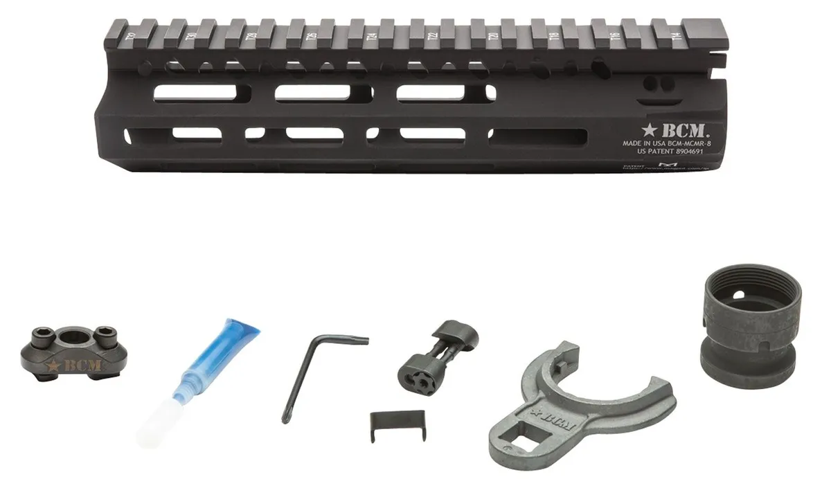 Bravo Company Mfg M-LOK 8" Modular Rail, Black - MCMR8556BLK - Handguard for AR-15 - view 1
