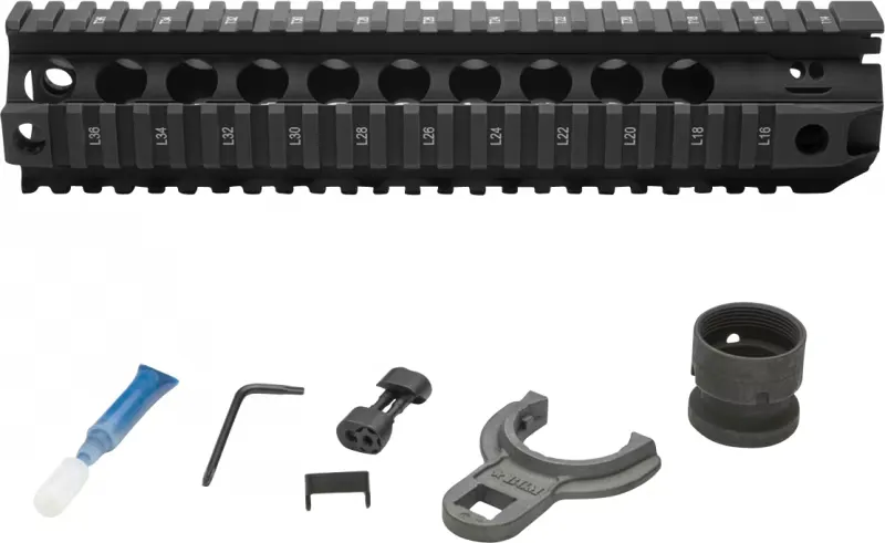 Bravo Company Mfg M1913 Picatinny 10" Quad Rail Free Float Handguard, Black - QRF10556BLK - Handguard for AR-15 - view 2