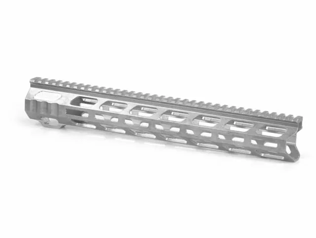 Breek Arms 13.7'' Builders Series RAW AR-15 M-LOK Handguard White - Handguard for AR-15, vista 1