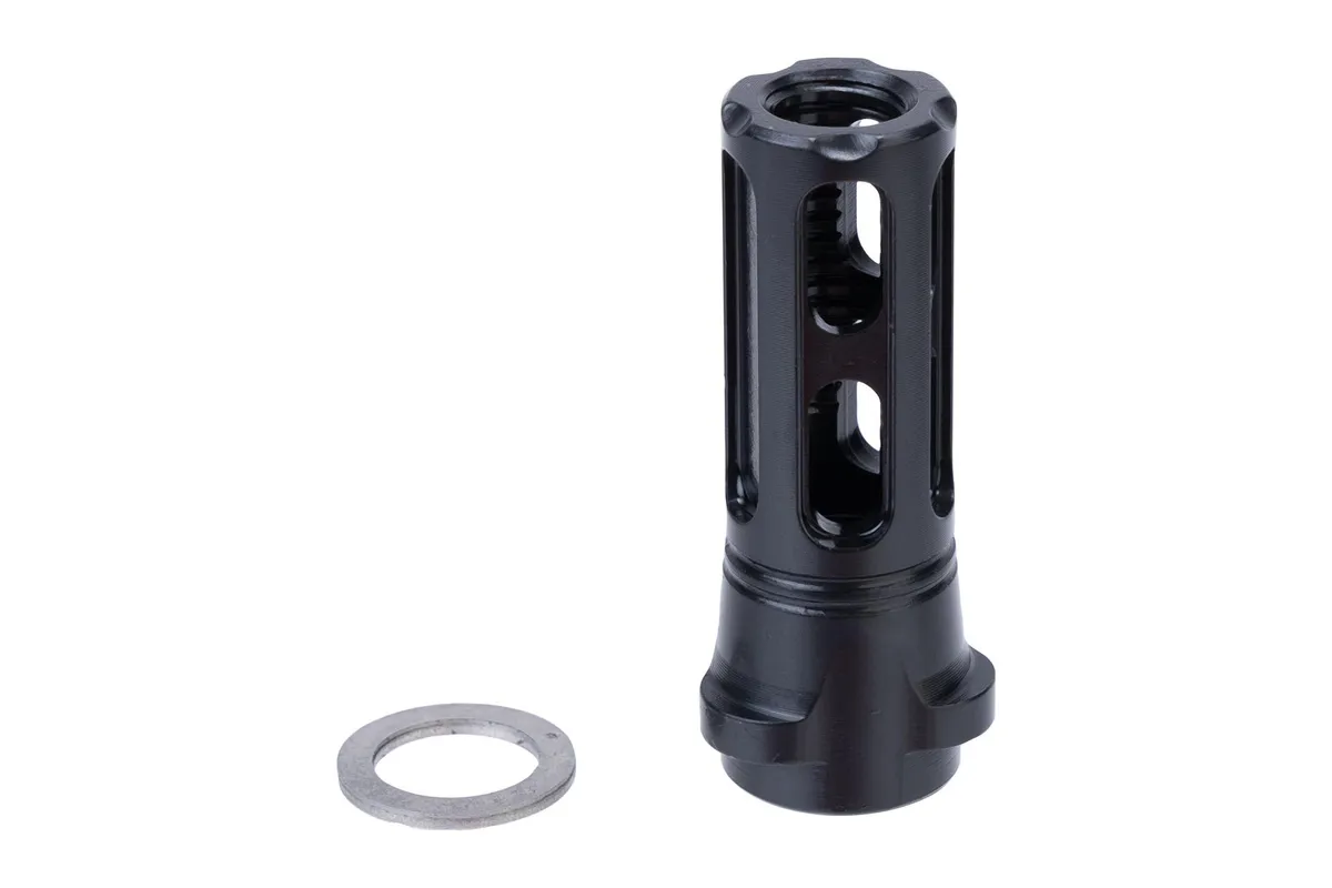 Breek Arms BREEK BRK4323 SENTINEL CAGED FLSH HIDER 9M 1/2X28 - Charging Handle for AR-15 - view 2
