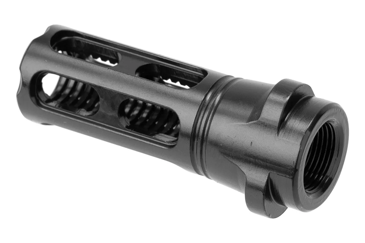 Breek Arms BREEK BRK4323 SENTINEL CAGED FLSH HIDER 9M 1/2X28 - Charging Handle for AR-15 - view 3