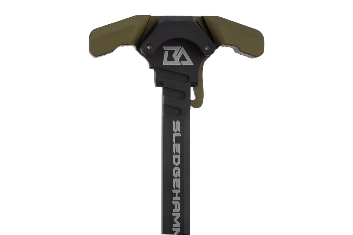 Breek Arms Sledgehammer AR-15 Ambidextrous Charging Handle Green - Charging Handle for AR-15 - view 3