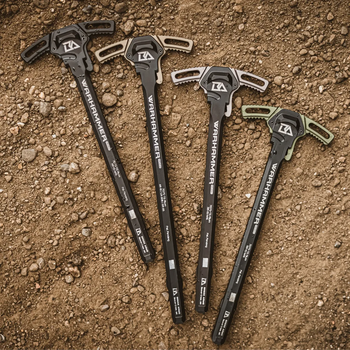 Breek Arms WARHAMMER Mod2 308 AR / AR-10 Ambidextrous Charging Handle by Breek Arms – RANGER GREEN - Charging Handle for AR-15 - view 1