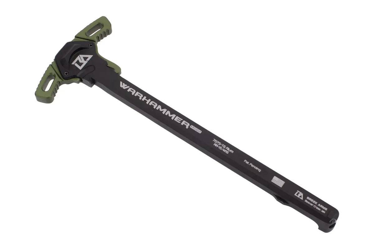 Breek Arms Warhammer Mod2 Micro Latch Ar-15 Ambidextrous Charging Handle - Fde - Charging Handle for AR-15 - view 2