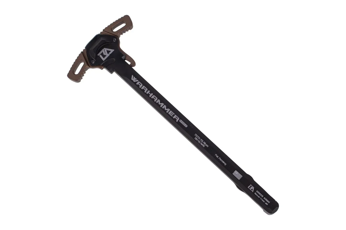 Breek Arms Warhammer Mod2 Micro Latch Ar-15 Ambidextrous Charging Handle - Fde - Charging Handle for AR-15 - view 3