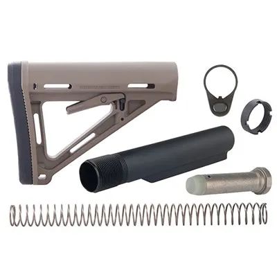 Brownells Ar-15 Moe Stock Assy Collapsible Mil-Spec - Ar-15 Moe Mil-Spec Collapsible Stock Assembly Fde - Stock & Brace for AR-15, vista 1