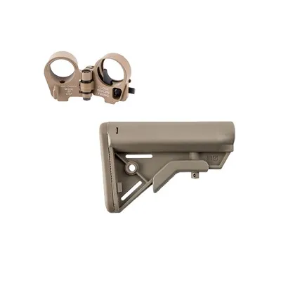 Brownells Ar-15 Sopmod Bravo Stock Collapsible W/ Folding Stock Adapter - Ar-15 Sopmod Bravo Stock W/ Folding Adpater Fde - Stock & Brace for AR-15, vista 1