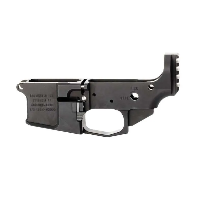 Brownells Stripped Lower 5.56x45mm, Black - Lower Receiver for AR-15 - view 1