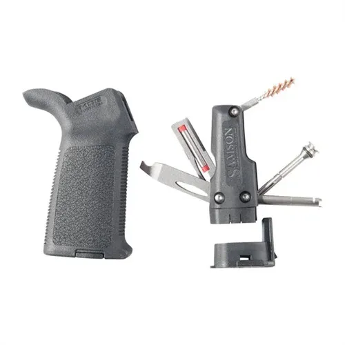 Brownells Bundles MOE Grip w/ Field Survival Tool Polymer Black - Pistol Grip for AR-15, vista 1