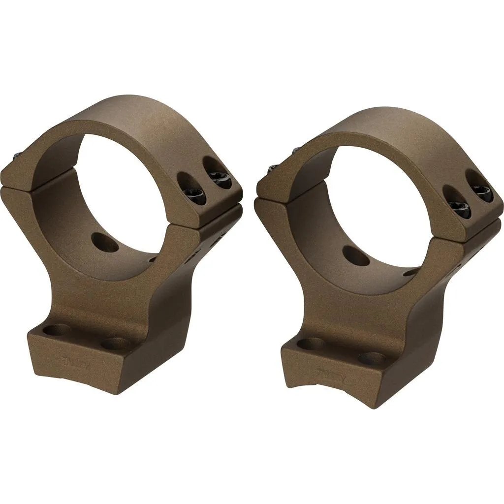 Browning 1" High Aluminum Alloy Lightweight 2-Piece Integrated Scope Ring, Burnt Bronze Cerakote - 12533 - Optic Mount - view 2