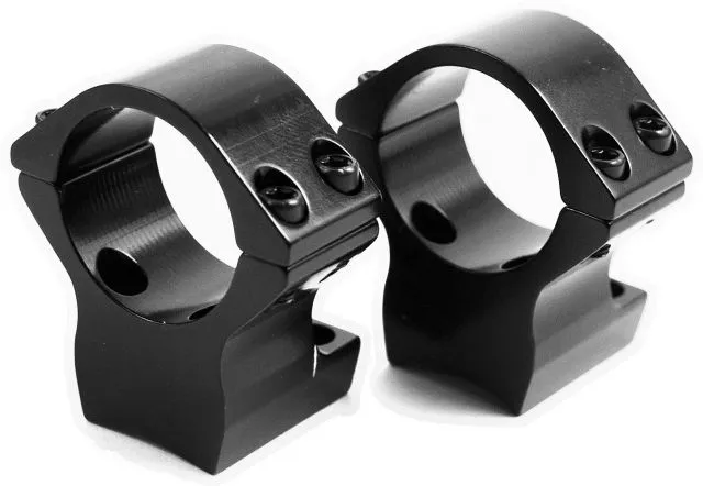 Browning 30mm Intermediate Aluminum Alloy Lightweight 2-Piece Integrated Scope Ring, Burnt Bronze Cerakote - 12535 - Optic Mount - view 2