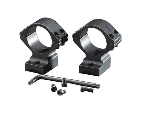 Browning 30mm Standard Aluminum Alloy Lightweight 2-Piece Integrated Scope Ring, Matte Black - 123011 - Optic Mount - view 3