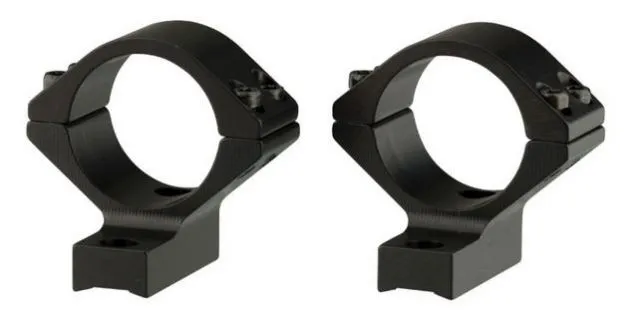 Browning 30mm Standard Aluminum Alloy Lightweight 2-Piece Integrated Scope Ring, Matte Black - 123011 - Optic Mount - view 4