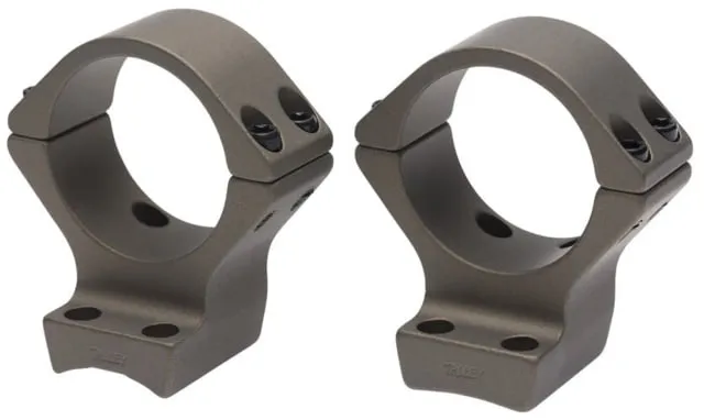 Browning 34mm Standard Aluminum Alloy Lightweight 2-Piece Integrated Scope Ring, Burnt Bronze Cerakote - 12540 - Optic Mount - view 4