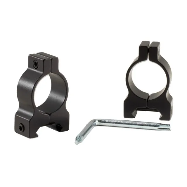 Browning AB3/A-Bolt 30mm Standard Aircraft Grade Alloy Lightweight High Strength 2-Piece Weaver Style Scope Ring, Matte Black - 12564 - Optic Mount - view 3