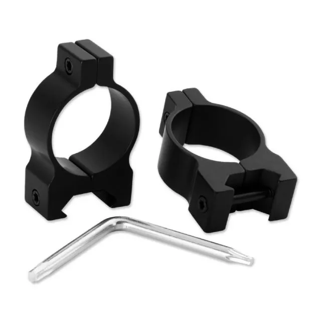 Browning AB3/A-Bolt 30mm Standard Aircraft Grade Alloy Lightweight High Strength 2-Piece Weaver Style Scope Ring, Matte Black - 12564 - Optic Mount - view 4