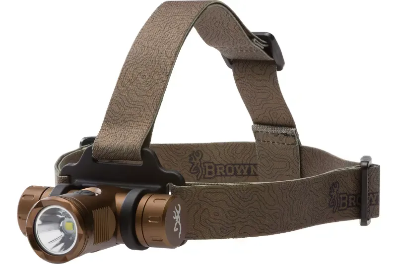 Browning Blackout Elite USB Rechargeable Headlamp - 860 lm Ultra-Bright Headlamp for Hands-Free Lighting - 03713345 - Light, vista 1