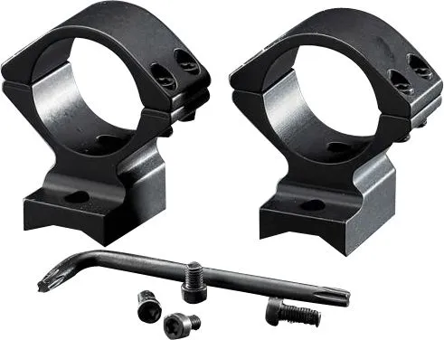 Browning T-Bolt 1 inch Standard Aluminum Alloy 2-Piece Integrated Scope Ring, Matte Black - 12338 - Optic Mount - view 2
