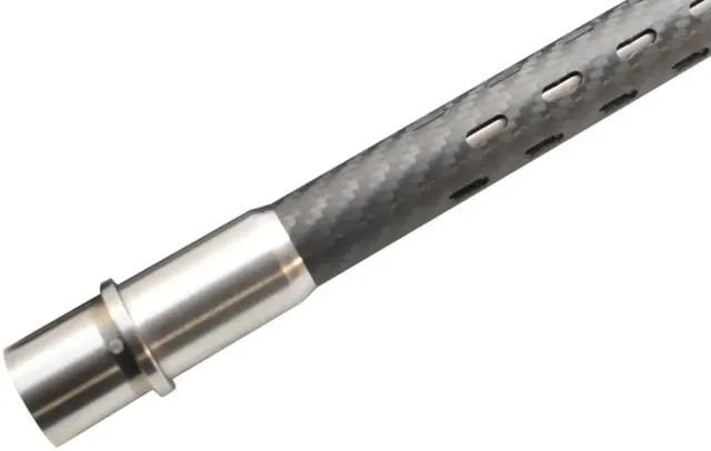 BSF Barrels DPMS AR-10 6.5mm Creedmoor Threaded Barrel 16in Mid Length Fluted 1-8 Twist 5/8x24 Gray - Barrel for AR-15, vista 1