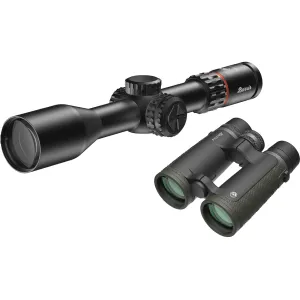 Burris Eliminator 6 Laser Rangefinding Rifle Scope 4-20x 52mm X177 Reticle Matte Black with Signature HD Binoculars 10x 42 - Rifle Scope, vista 1