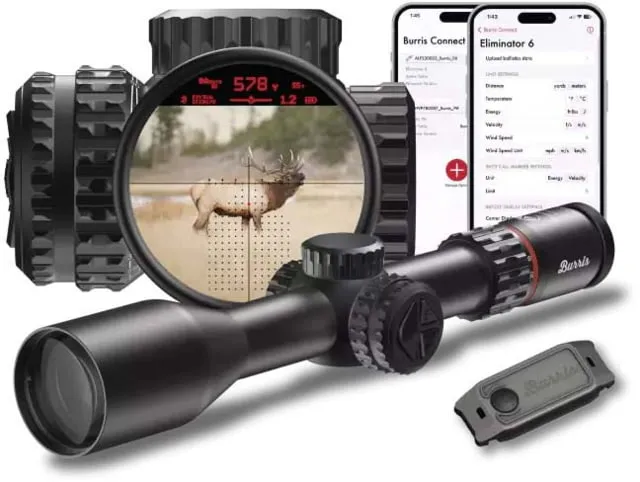 Burris Refurbished Burris Eliminator 6 Rifle Scope 4-20x52mm 34mm Tube Second Focal Plane Illuminated X177 Reticle Black - Rifle Scope, vista 1