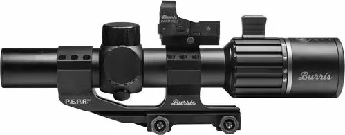 Burris RT-6 1-6x24 mm Rifle Scope 30mm Tube Second Focal Plane Red Ballistic AR 5X Reticle Matte Black w/TRYBE Optics Enhancer Rifle Scope - Rifle Scope - view 1
