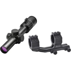 Burris RT6 Rifle Scope 30mm Tube 1-6x 24mm Illuminated Ballistic AR Reticle Black with AR-P.E.P.R. Cantilever Mount - Rifle Scope, vista 1