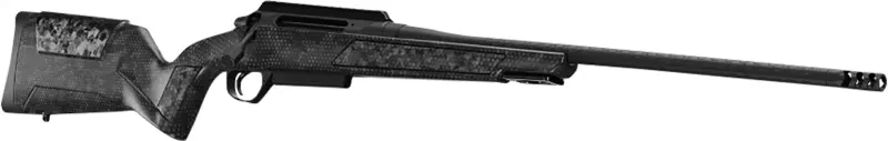 Christensen Arms 8011500800 Evoke Full Size 4+1 22" Burnt Bronze Cerakote #4 Contour Threaded Barrel, Gray w/Bronze Logo Hybrid Hunter w/Picatinny Rail Synthetic Stock - Barrel for AR-15, vista 1