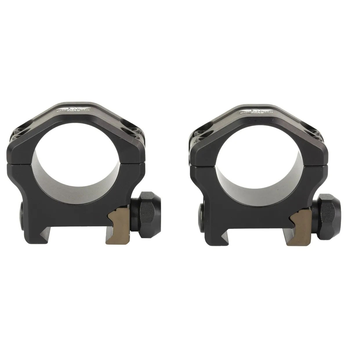 Christensen Arms Ultralight, 1" Scope Rings, Low, Lightweight, Black, Anodized, - Optic Mount - view 1