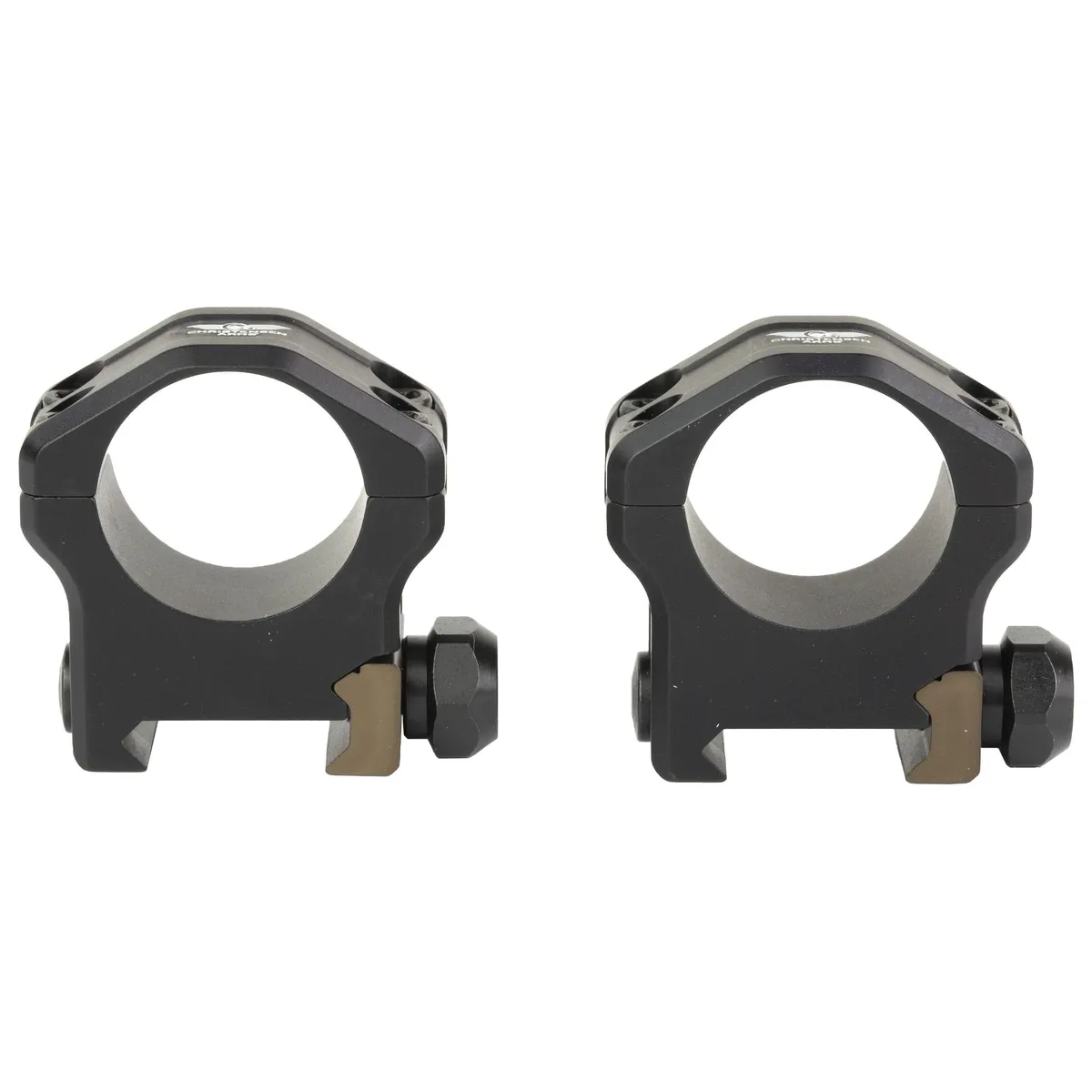 Christensen Arms Ultralight, 1" Scope Rings, Medium, Lightweight, Black, Anodized - Optic Mount - view 1