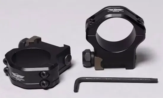 Christensen Arms Ultralight, 30mm Scope Rings, High, Lightweight, Black, Anodized - Optic Mount, vista 1