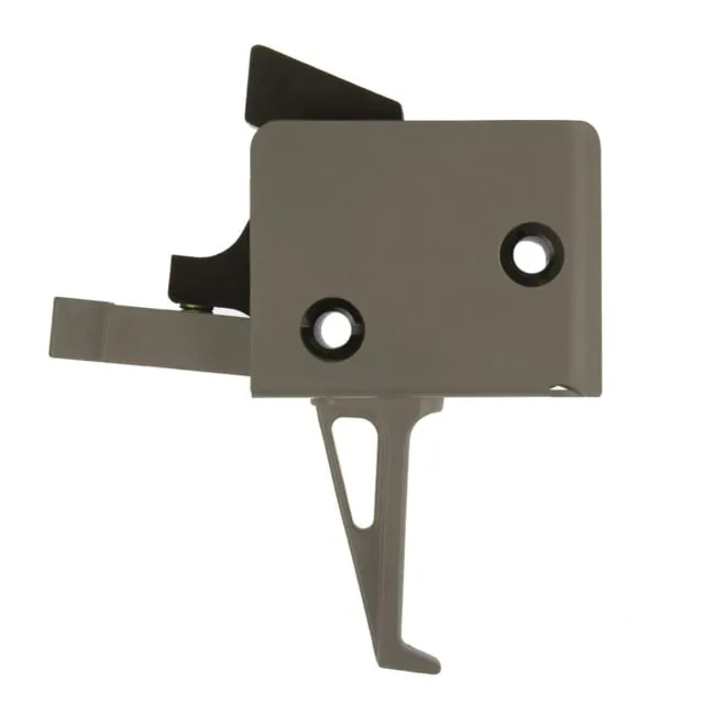 CMC Triggers AR-15/AR-10 Trigger Group Single Stage Small Pin Flat 5.5lb Pull Flat Dark Earth - Trigger for AR-15, vista 1