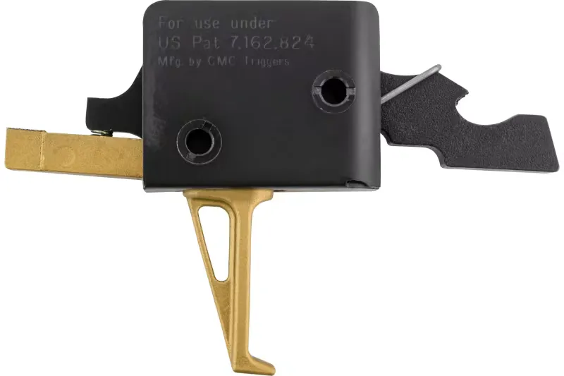 CMC Triggers Drop-In Gold Finger Gold Single-Stage Flat For AR-15 - Trigger for AR-15 - view 2