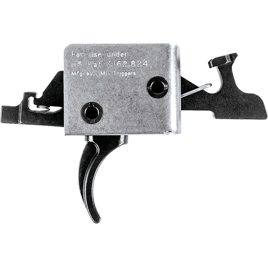 Cmc Triggers Two Stage Trigger Curved Large Pin 1lb Set 3lb Release - Trigger for AR-15 - view 2