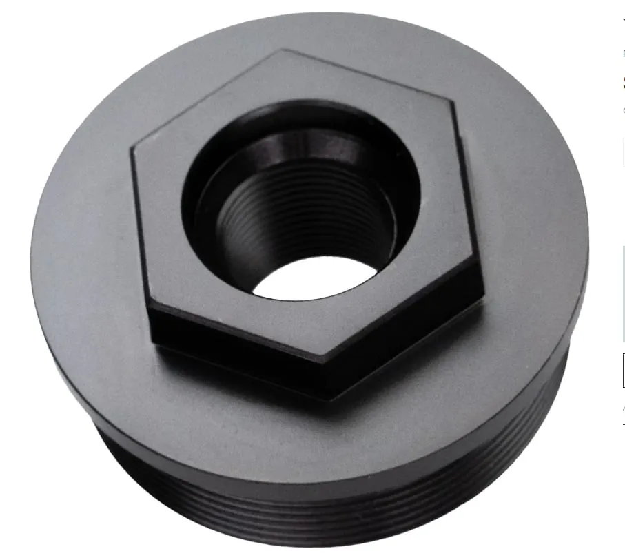 CMMG 1/2-28 Direct Thread HUB Mount - Muzzle Device for AR-15, vista 1