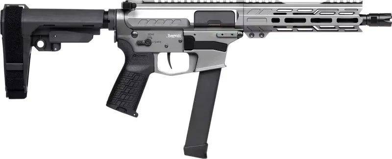 CMMG Banshee FE MkGs 99A520F-TNG Pistol 9mm 8" 33+1 Semi-Auto Tungsten Cerakote, Threaded Barrel - Barrel for AR-15 - view 1